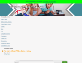 eacricketgames.com screenshot