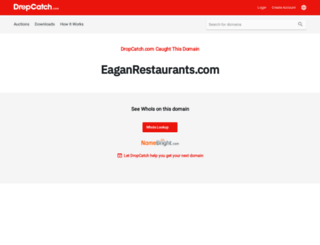 eaganrestaurants.com screenshot