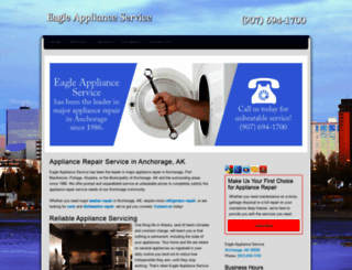 eagleapplianceserviceak.com screenshot