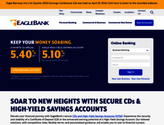 eaglebankcorp.com screenshot