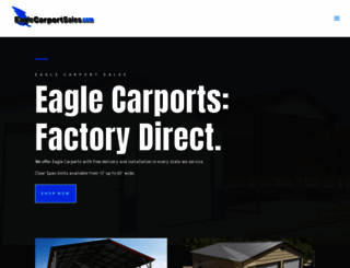 eaglecarportsales.com screenshot