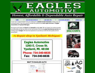 eaglesautomotive.com screenshot