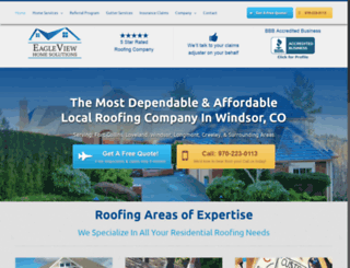 eagleviewroofingandgutters.com screenshot