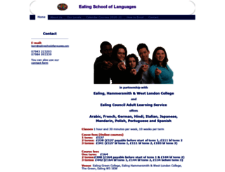 ealingschooloflanguages.com screenshot