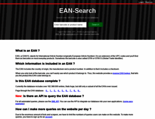 ean-search.org screenshot