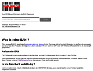 ean-suche.de screenshot
