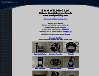 eandgwelding.com screenshot