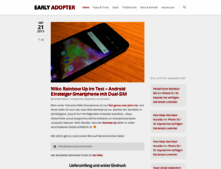 early-adopter.info screenshot