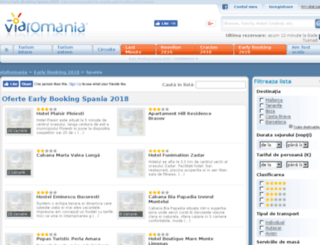 early-booking-spania.viaromania.eu screenshot