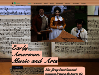 earlyamericanmusicandarts.com screenshot