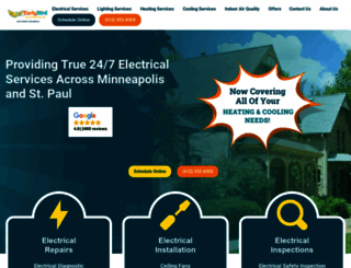 earlybirdelectricians.com screenshot