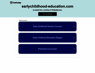 earlychildhood-education.com screenshot