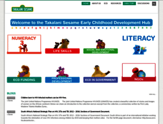 earlychildhood-takalanisesame.org.za screenshot