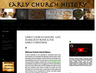 earlychurchhistory.org screenshot