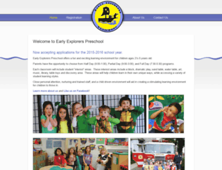 earlyexplorerspreschool.org screenshot