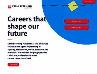 earlylearningplacements.com.au screenshot
