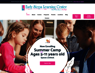 earlystepslearningcenter.com screenshot