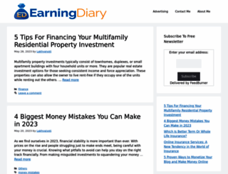 earningdiary.com screenshot
