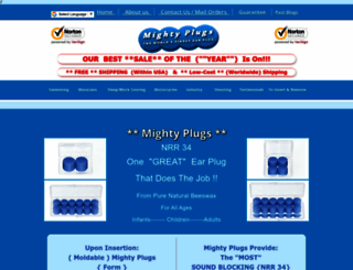 earplugsonline.com screenshot