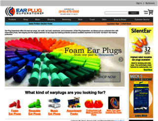 earplugstore.com screenshot
