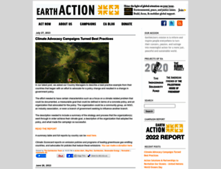 earthaction.org screenshot