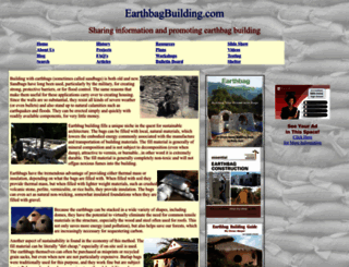earthbagbuilding.com screenshot