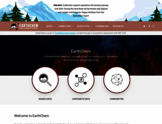 earthchem.org screenshot