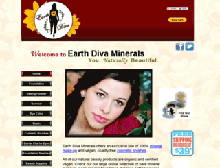 earthdivacosmetics.com screenshot