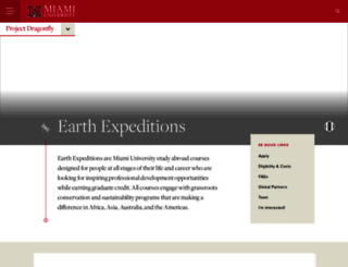 earthexpeditions.miamioh.edu screenshot