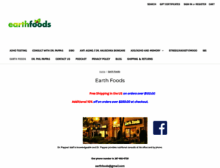 earthfoods.us screenshot