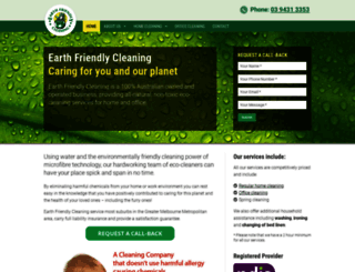 earthfriendlycleaning.com.au screenshot