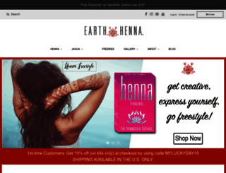 earthhenna.com screenshot