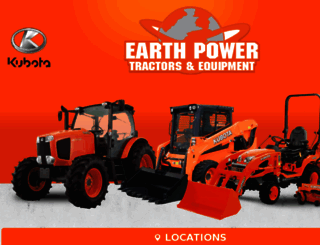 earthpowertractors.com screenshot
