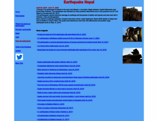 earthquake-nepal.com screenshot
