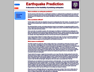 earthquakeprediction.com screenshot