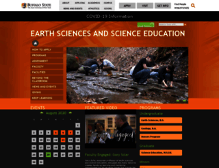 earthsciences.buffalostate.edu screenshot