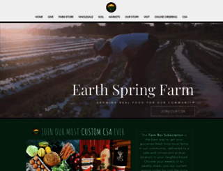 earthspringcsa.com screenshot