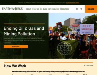 earthworksaction.org screenshot