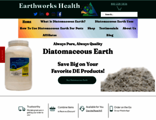 earthworkshealth.com screenshot