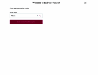 easc.endress.com screenshot