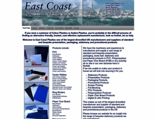 east-coast-plastics.co.uk screenshot