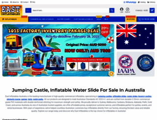 east-inflatables.com.au screenshot