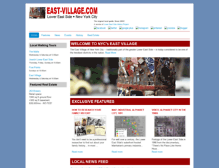 east-village.com screenshot