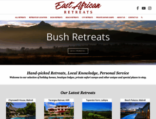 eastafricanretreats.com screenshot