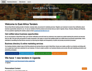 eastafricatenders.com screenshot