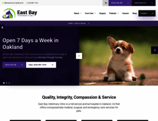 eastbayvetclinic.com screenshot