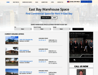 eastbaywarehousespace.com screenshot