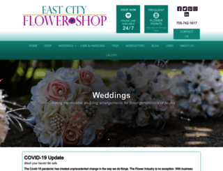 eastcityflowershop.com screenshot