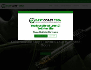 eastcoastcbds.com screenshot