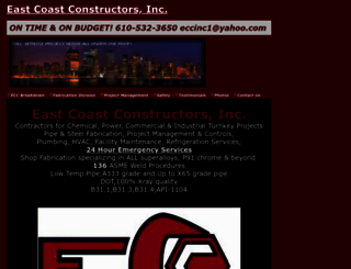 eastcoastconstructors.com screenshot